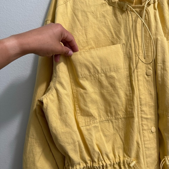 APIECE APART 100% Cotton Long Safari Jacket Buttery Yellow Size Large - Picture 7 of 15